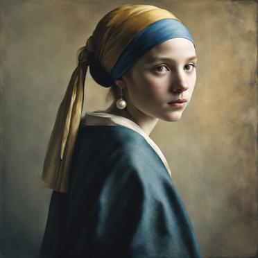 NightCafe_girl with a pearl earing_SDXL